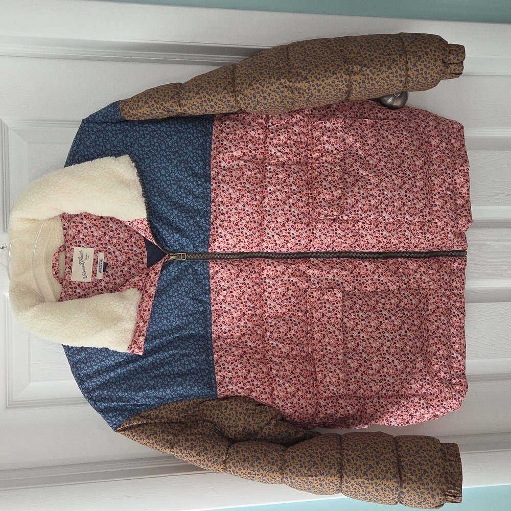 Universal Thread Multicolor Puffer Jacket - image 1